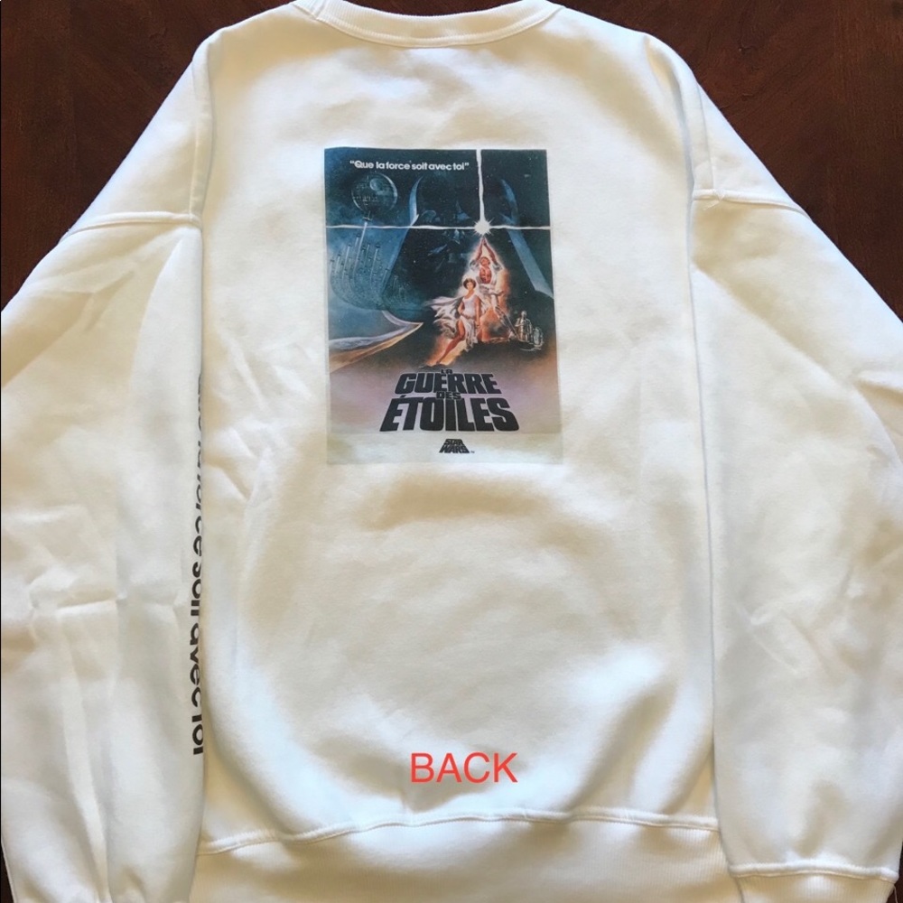 STAR WARS Top French Text 2-Sided NWT XS,S,M,L,XL